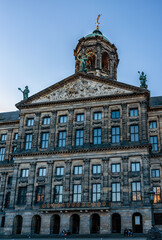 Fototapeta na wymiar Royal Palace (Koninklijk Paleis) in Amsterdam, The Netherlands
