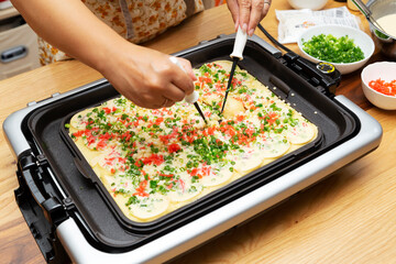 たこ焼き　ホットプレートでホームパーティー