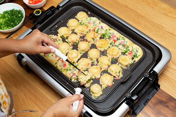 たこ焼き　ホットプレートでホームパーティー