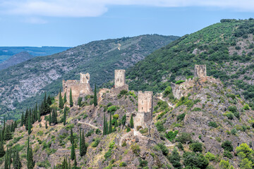Fototapeta na wymiar the Cathar castles of Lastours