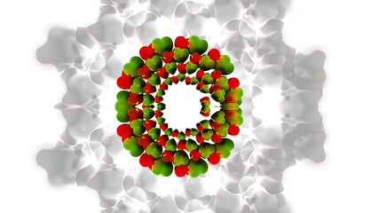 Romantic Heart Background 3D Rendering