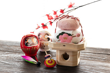 正月置き飾り　日本の行事　鏡餅