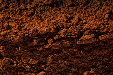 Pumpkin Spice Abstract Background Macro Close Up Texture Flat Lay Mound Mountain