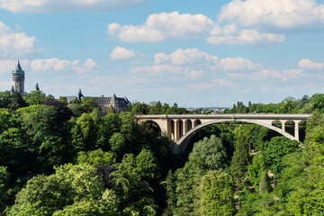 Fototapeta na wymiar Pont Adolphe in Luxembourg
