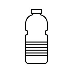 Plastic bottle vector illustration color editable