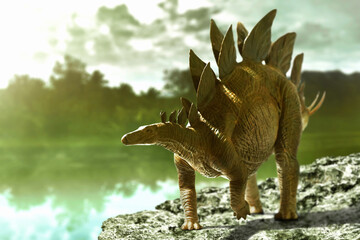Dinosaur, Stegosaurus in the jungle