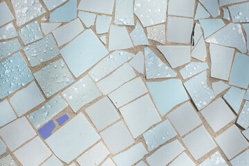 .Mosaic wall.