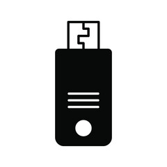 USB icon vector. Flash Drive icon symbol color editable