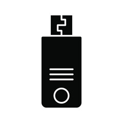 USB icon vector. Flash Drive icon symbol color editable