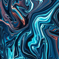 Abstract Futuristic Blue Liquify Background