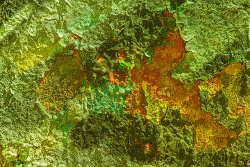 Craquelure paints on old walls- art background