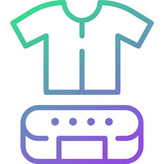 outfit gradient line icon