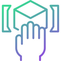 touch gradient line icon