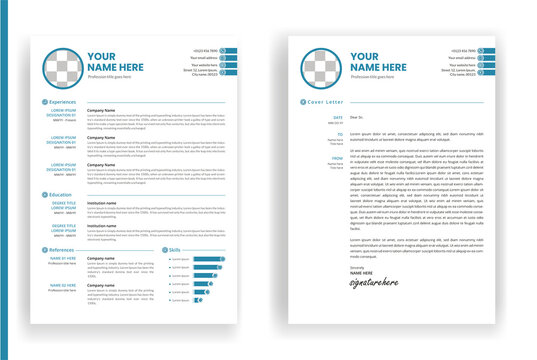 Resume and cover letter design template