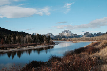 Grand Teton with river view