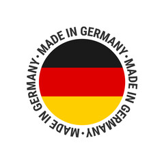 Badge Made in Germany. Vector stock image