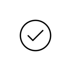 simple checklist icon  line art