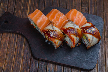 Japanese sushi fastfood- asian traditional snack