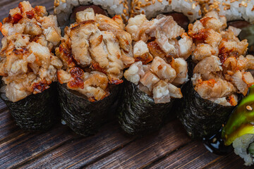 Japanese sushi fastfood- asian traditional snack