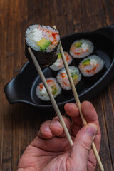 Japanese sushi fastfood- asian traditional snack