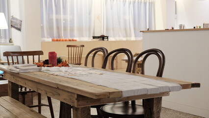 dining room with table