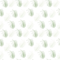 Seamless pattern with leaves. Vector graphics.
