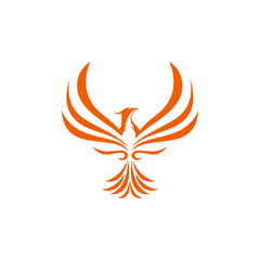 PHOENIX PHOENIXBIRD logo vector icon ilustration template download	