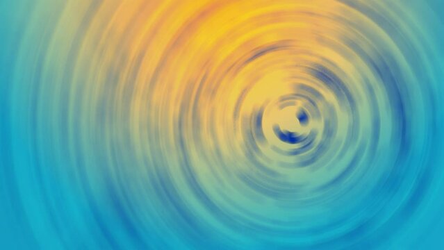 Abstract turquoise yellow background from round tunnel