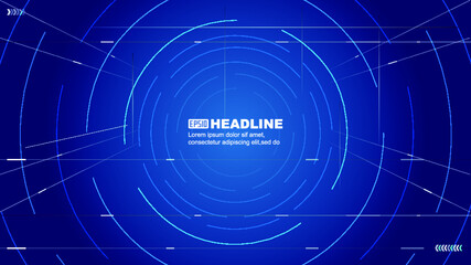 Criss-crossed lines and coils form a technological space sense vector background