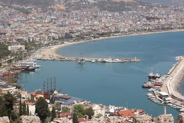Fototapeta na wymiar Port of Alanya. View from above