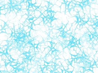 Illustration of a blue cobweb on a white background. Messy delicate patterns