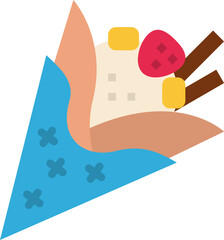 crepes flat icon