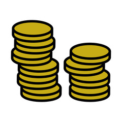 Icon Of Stack Of Coins