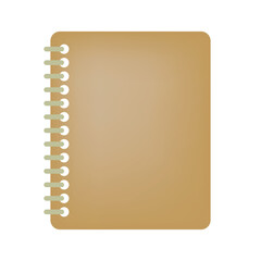 Spiral notebook with Blank paper , object icon