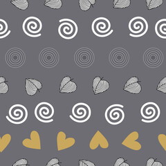 Abstract geometric pattern on dark grey background.