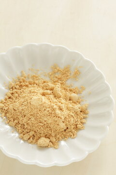 Japanese food ingredient, soy powder for healthy food image