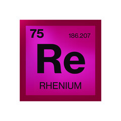 Rhenium element from the periodic table