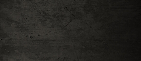 Black and white concrete wall surface texture with space for your text, Dusty dark black background with grainy element covered grunge texture for any construction related works.