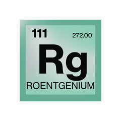 Roentgenium element from the periodic table