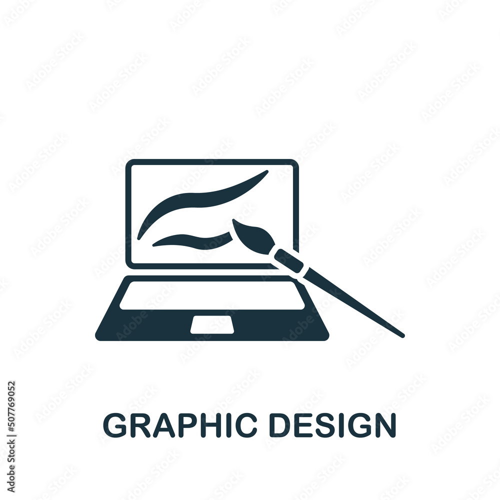 Aufkleber graphic design icon. monochrome simple web development icon for templates, web design and infographi