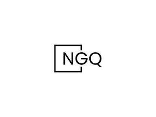 Obraz premium NGQ Letter Initial Logo Design Vector Illustration