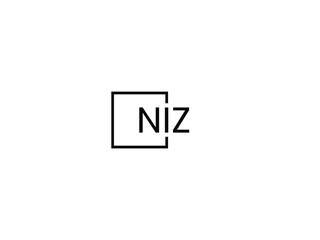 Obraz premium NIZ Letter Initial Logo Design Vector Illustration