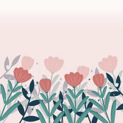 background with tulips