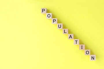 人口減少を表すグラフイメージ