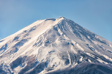 Fototapeta na wymiar Mount Fuji top in Japan