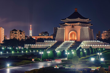Obraz premium Chiang Kai-Shek Memorial in Taipei