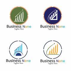 Business Marketing and finance vector logo concept template design