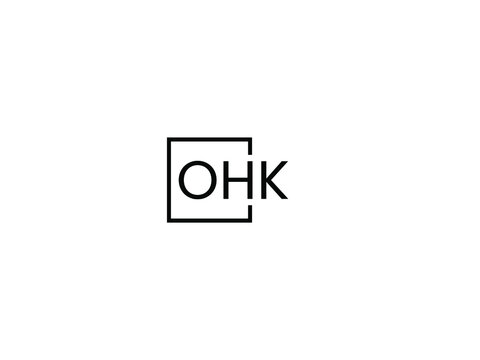 OHK letter initial logo design vector illustration
