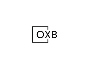 OXB letter initial logo design vector illustration