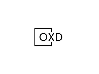 OXD letter initial logo design vector illustration